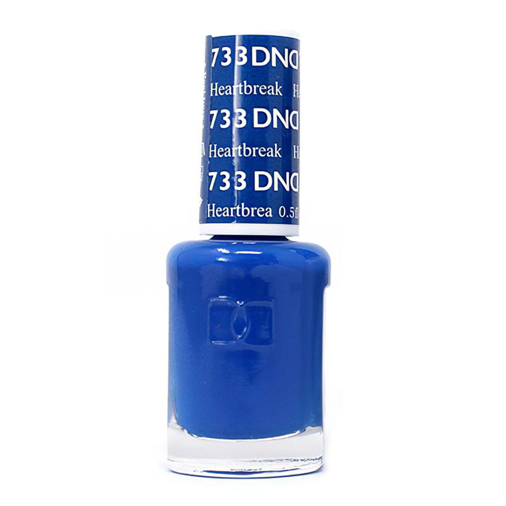 DND Gel Nail Polish Duo - 733 Blue Colors - Heartbreak