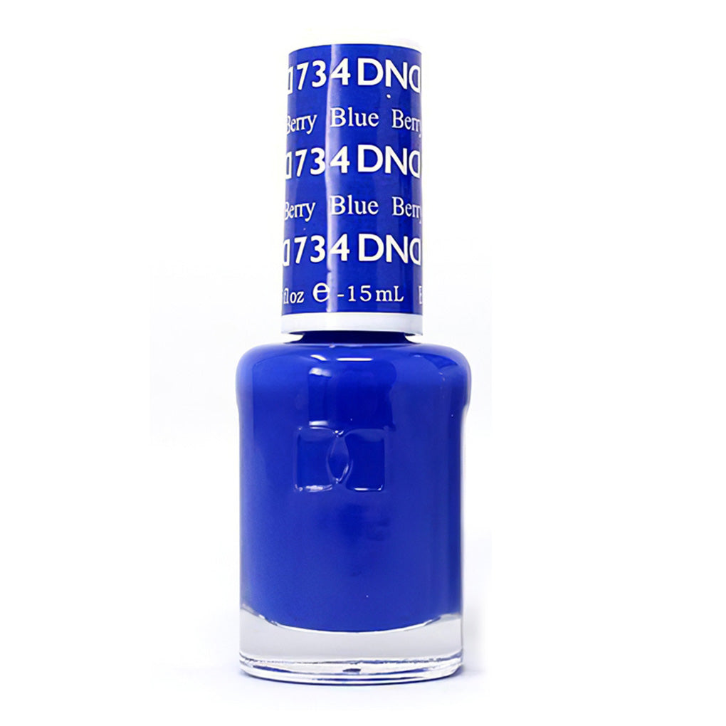 DND Gel Nail Polish Duo - 734 Blue Colors - Berry Blue