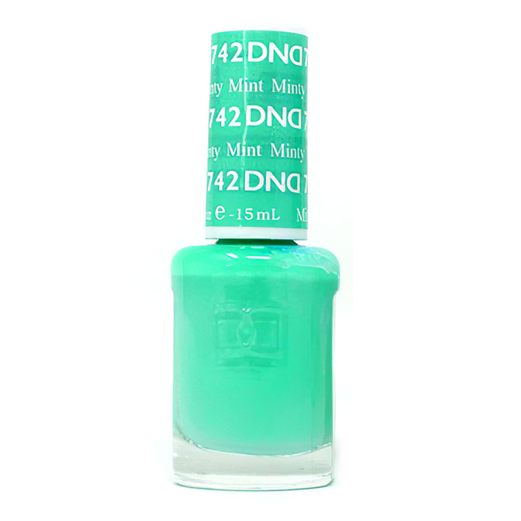 DND Gel Nail Polish Duo - 742 Green Colors - Minty Mint