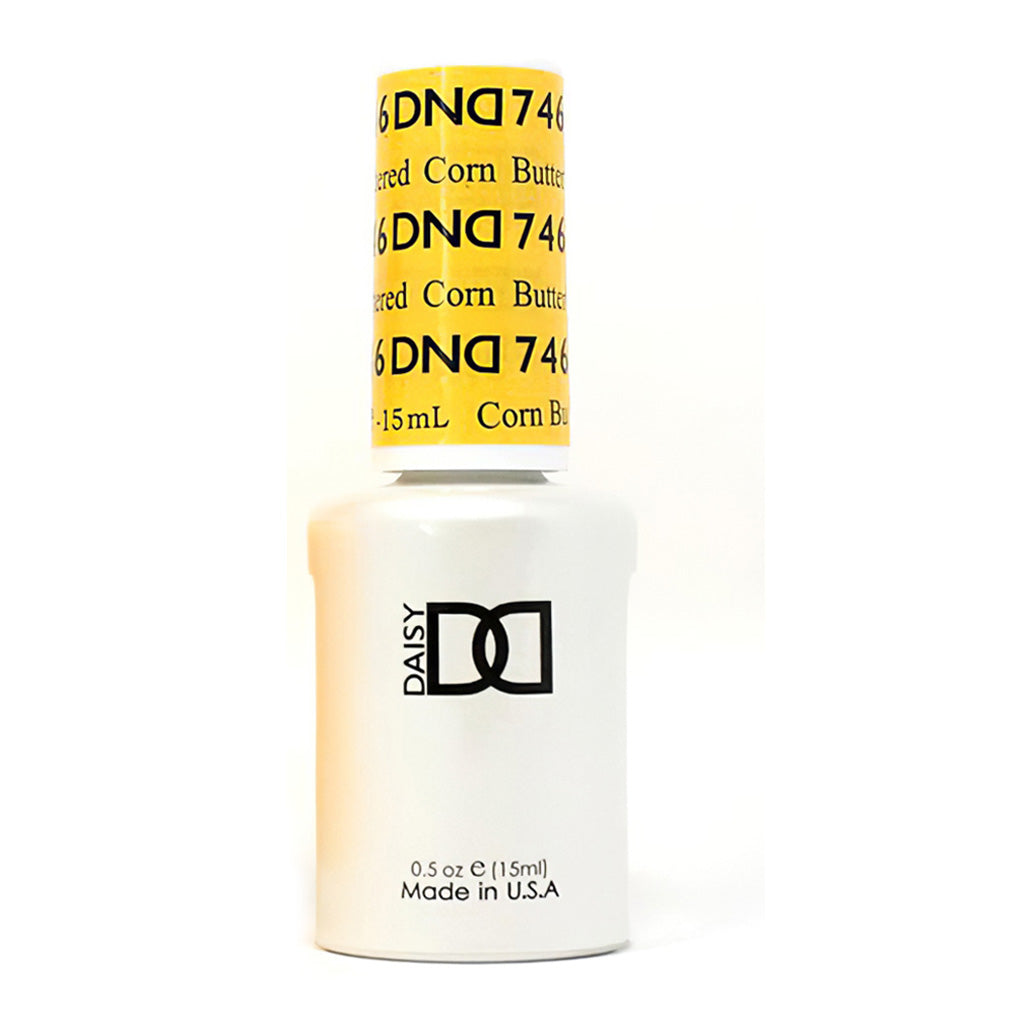 DND Gel Nail Polish Duo - 746 Yellow Colors - Buttered Corn