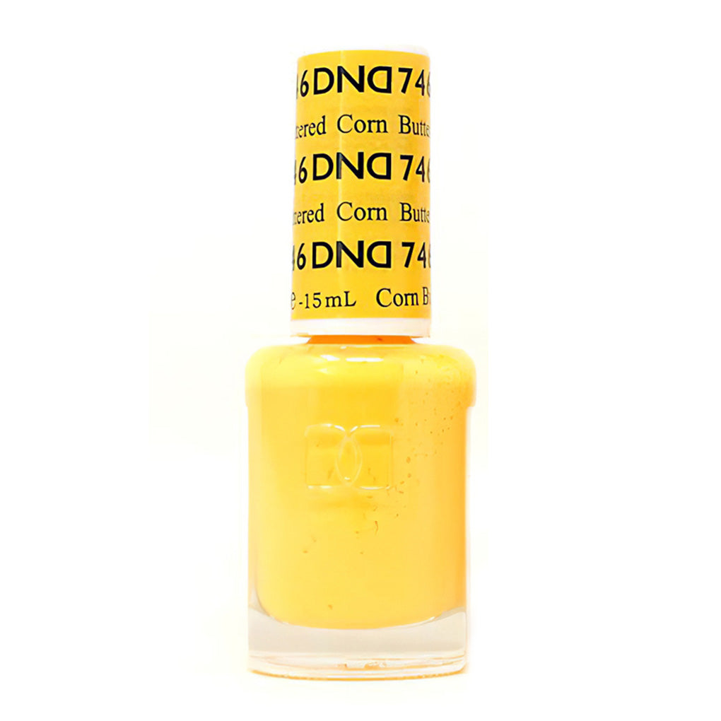 DND Gel Nail Polish Duo - 746 Yellow Colors - Buttered Corn