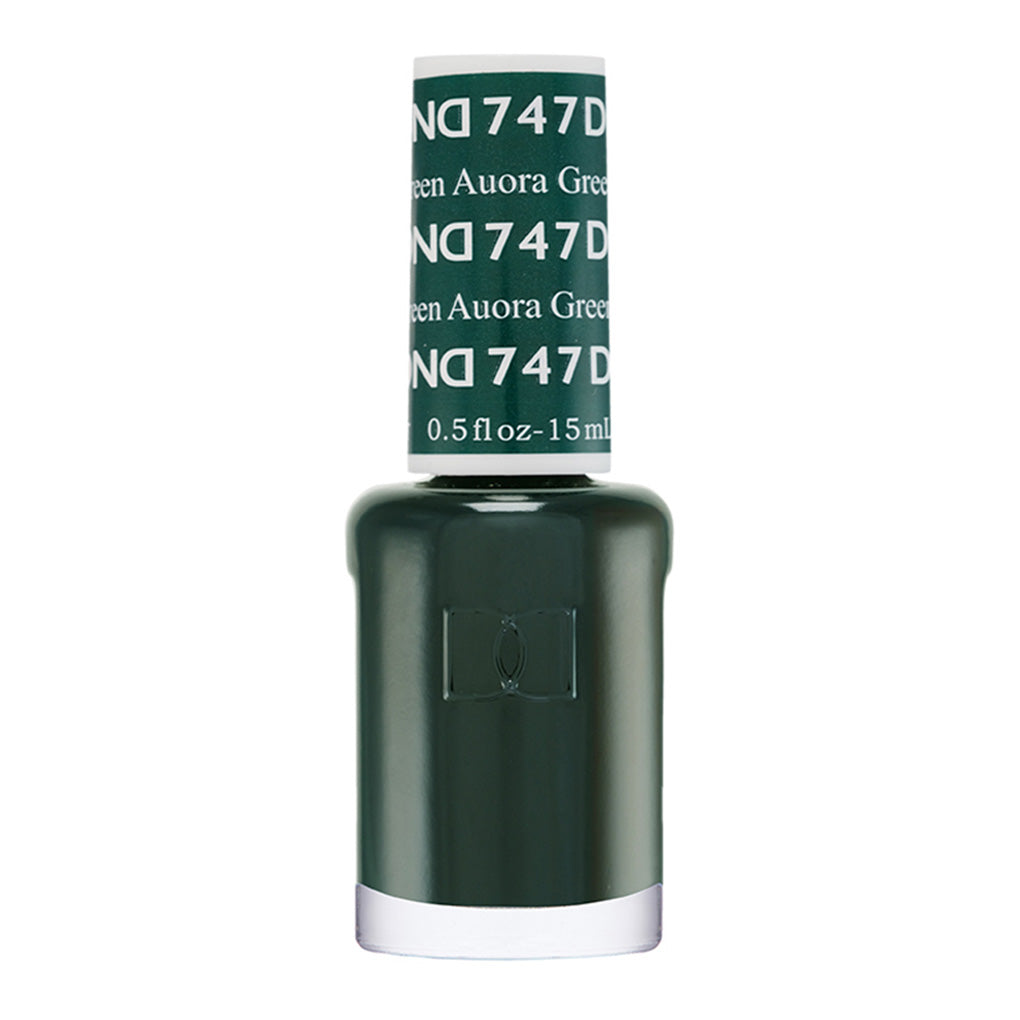 DND Gel Nail Polish Duo - 747 Green Colors - Aurora Green