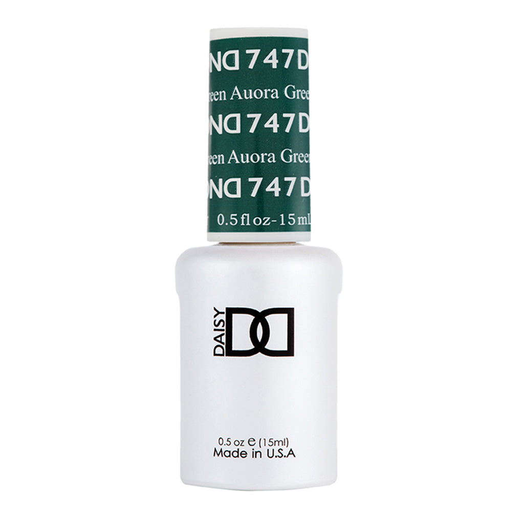 DND Gel Nail Polish Duo - 747 Green Colors - Aurora Green