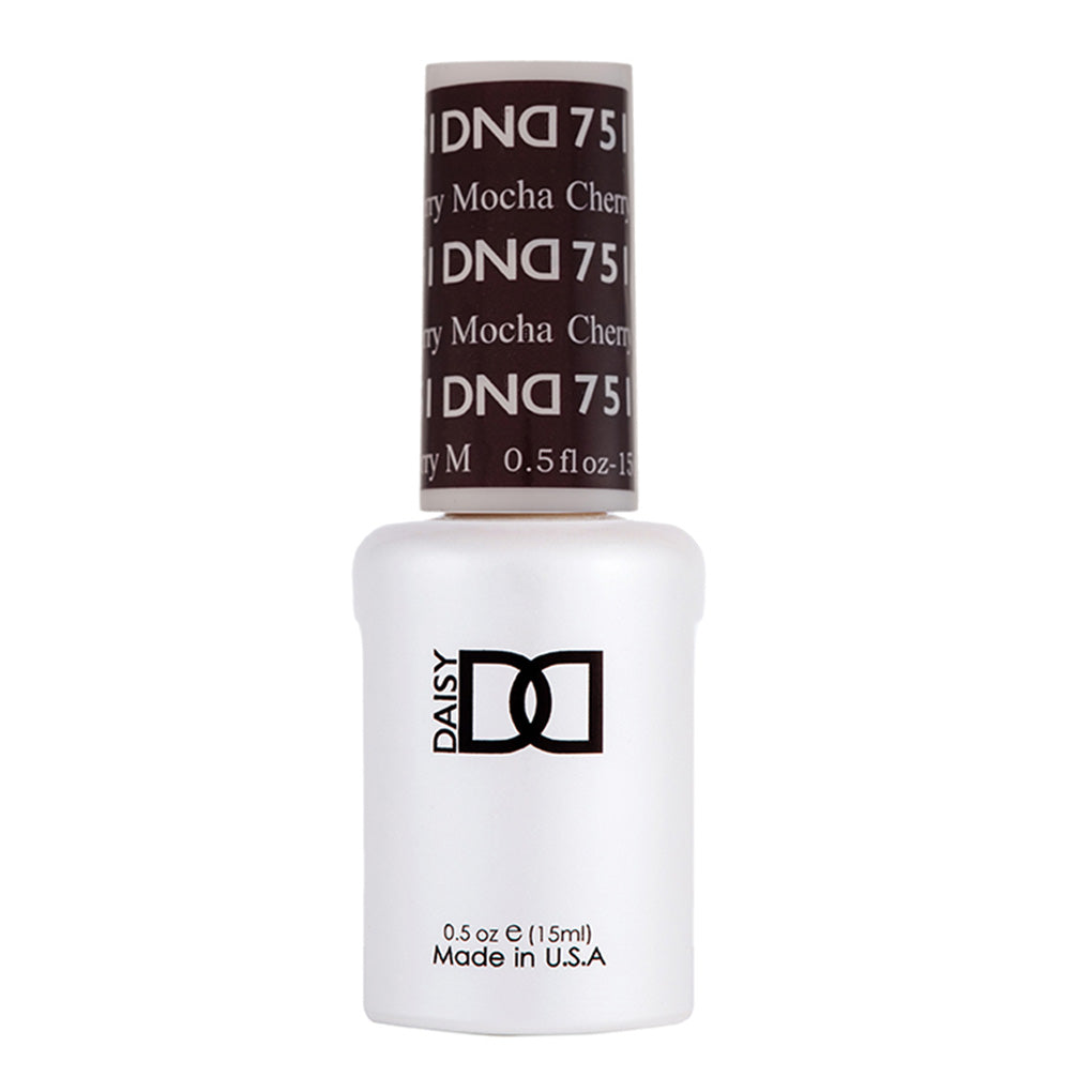 DND Gel Nail Polish Duo - 751 Purple Colors - Cherry Mocha