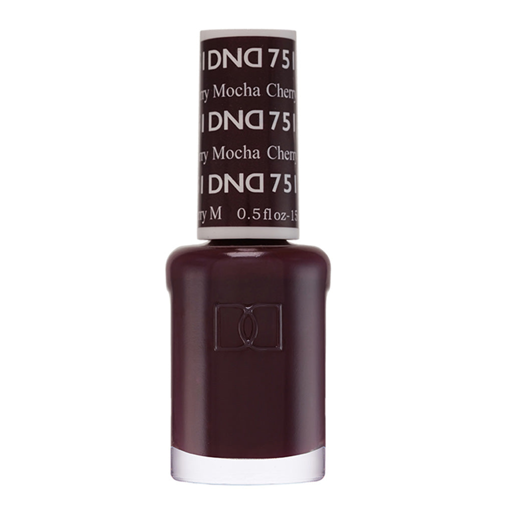 DND Gel Nail Polish Duo - 751 Purple Colors - Cherry Mocha