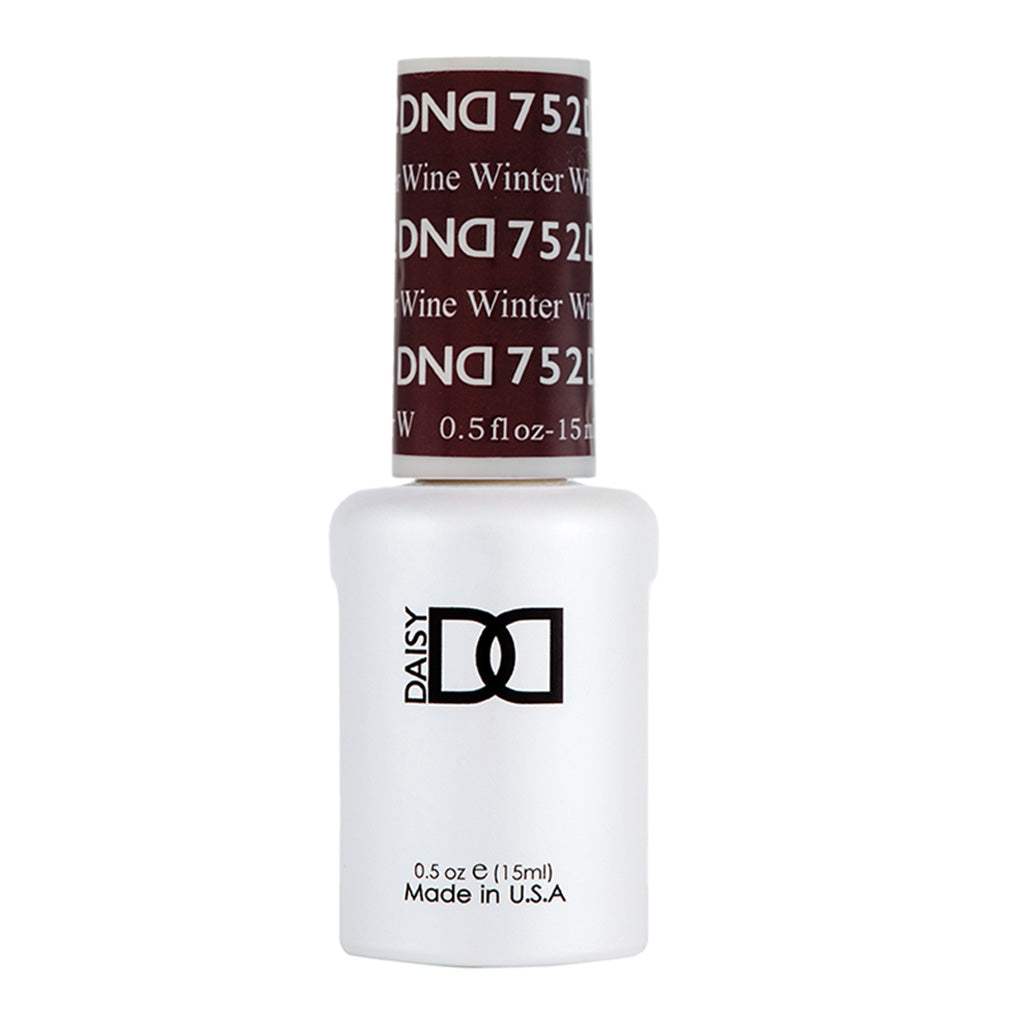 DND Gel Nail Polish Duo - 752 Red Colors - Winter Wine