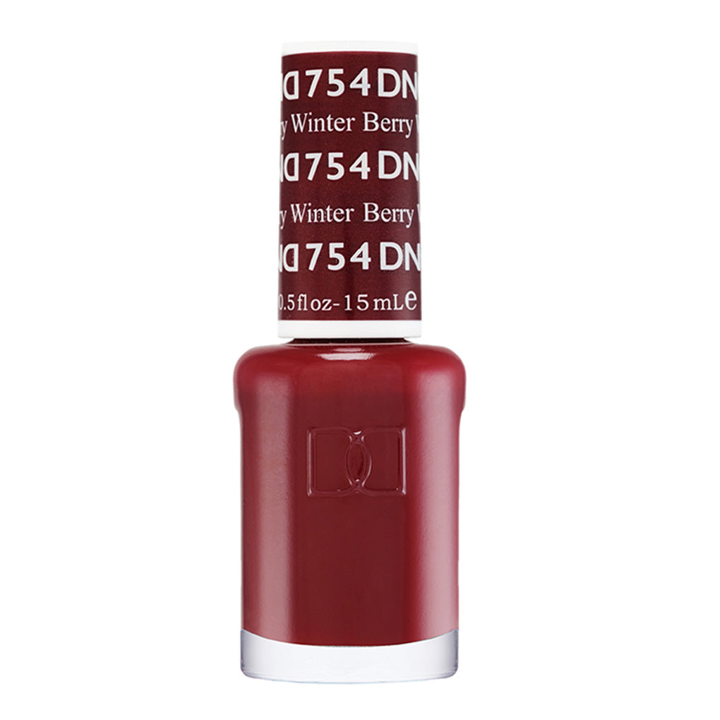 DND Gel Nail Polish Duo - 754 Red Colors - Winter Berry