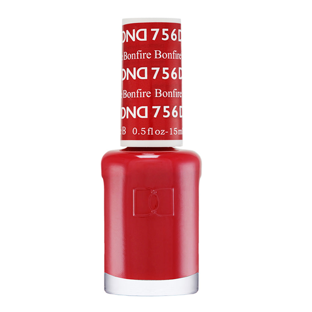 DND Gel Nail Polish Duo - 756 Red Colors - Bonfire