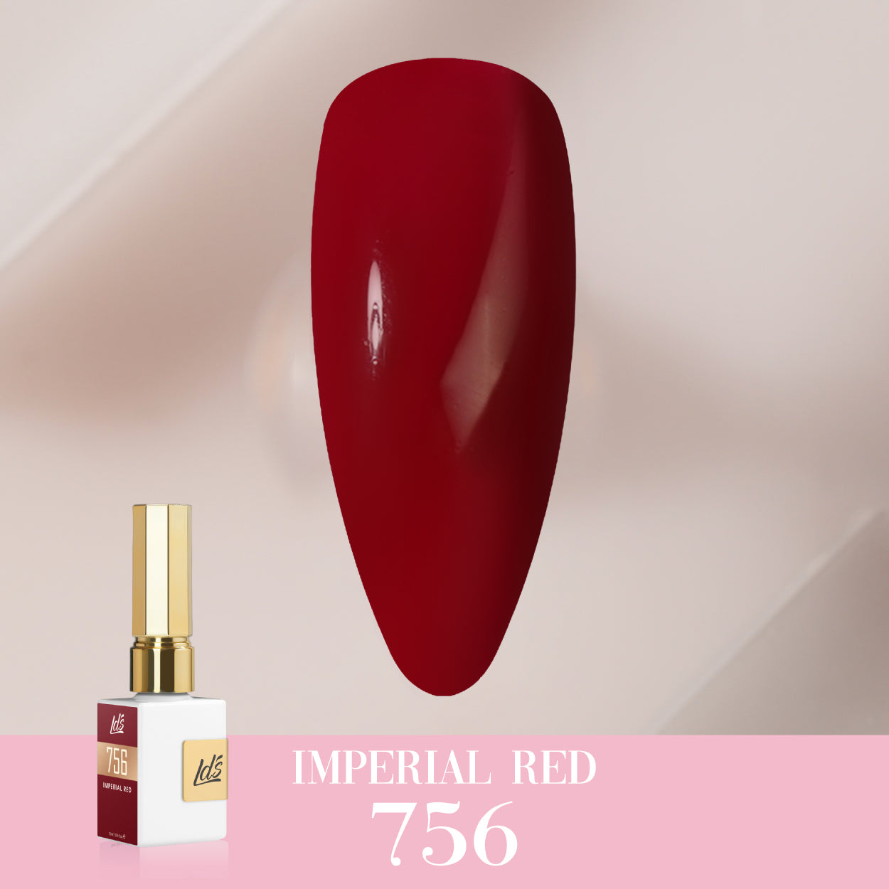 LDS Color Craze Collection - 756 Imperial Red - Gel Polish 0.5oz