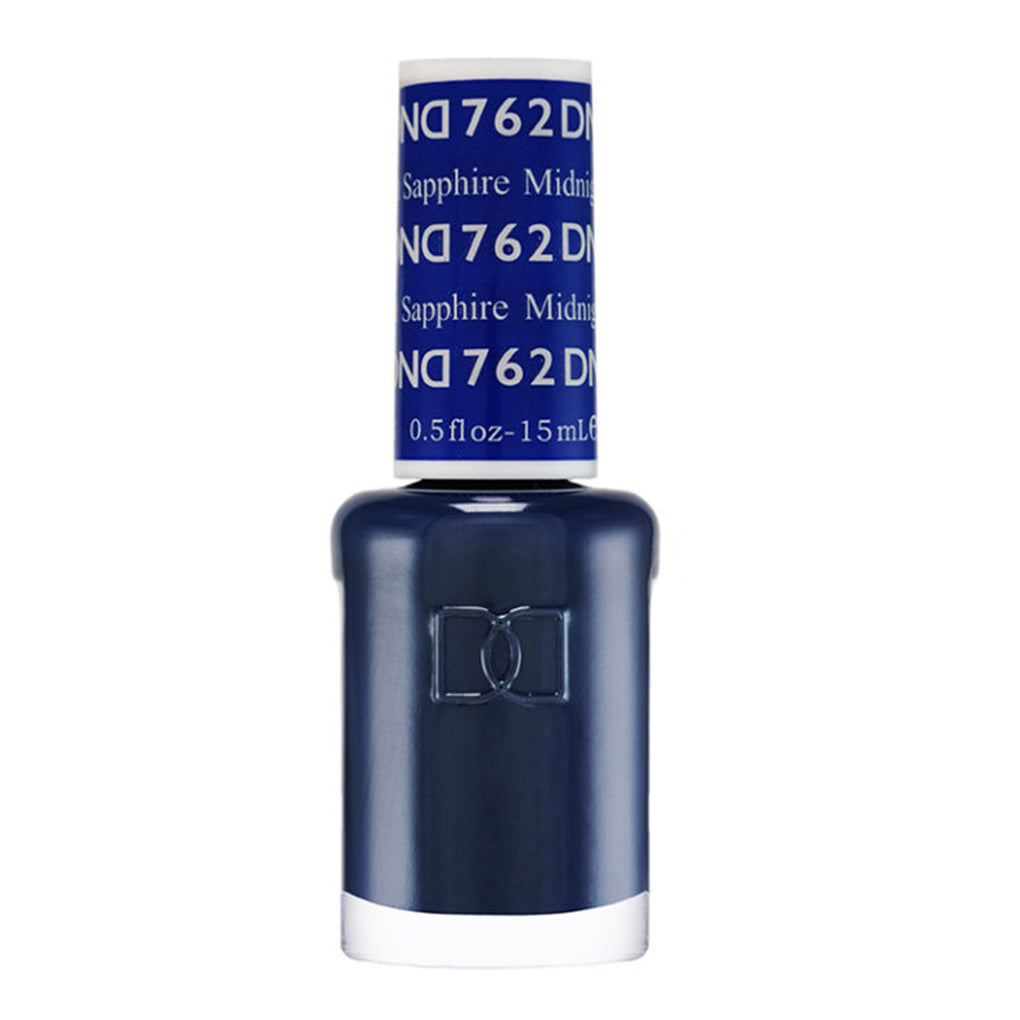 DND Gel Nail Polish Duo - 762 Blue Colors - Midnight Sapphire
