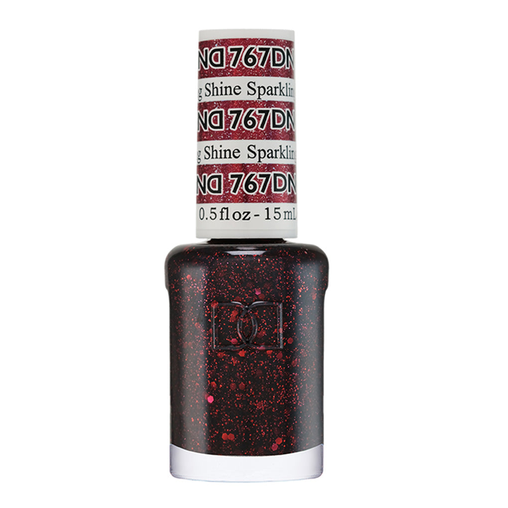 DND Gel Nail Polish Duo - 767 Red Colors - Sparkling Shine