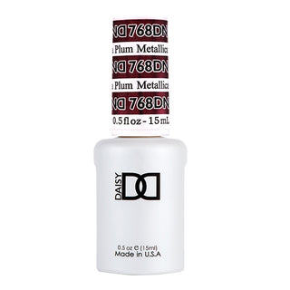 DND Gel Nail Polish Duo - 768 Pink Colors - Metallica Plum
