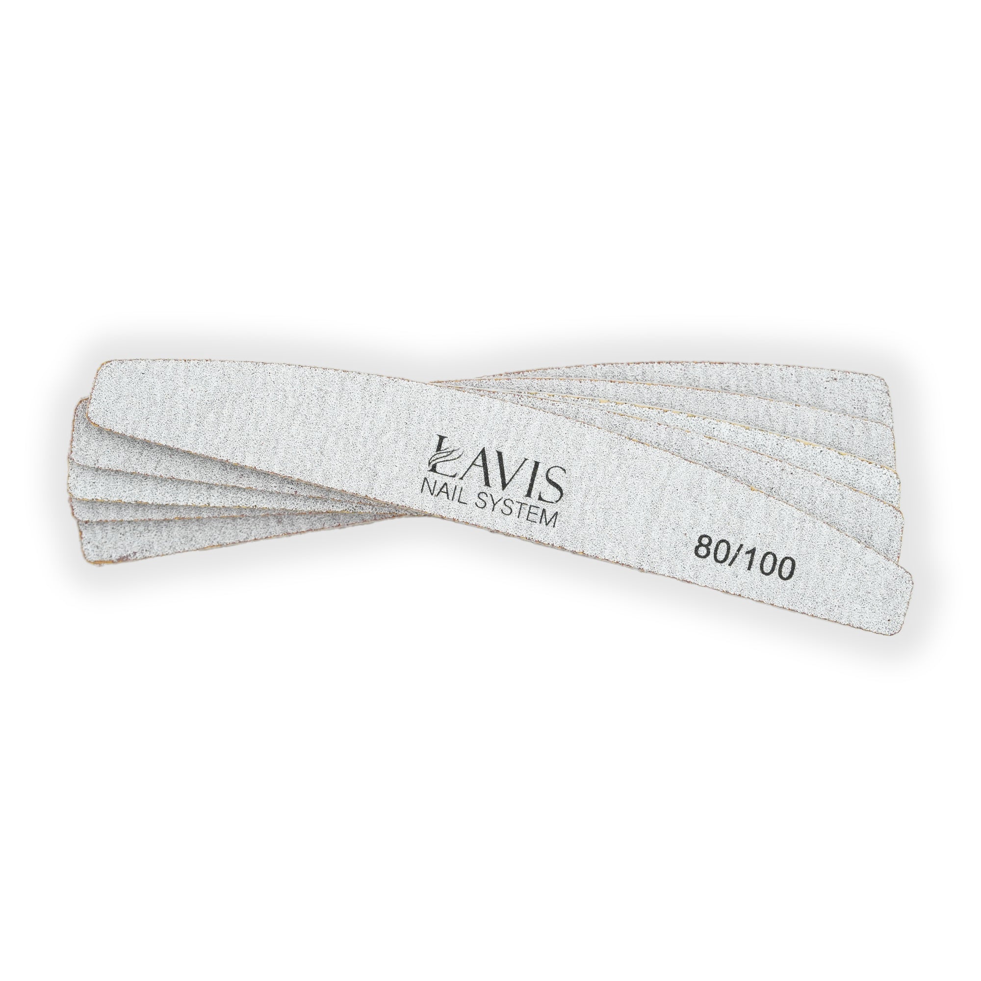  Lavis 5Pcs Halfmoon Nail Files 80/100 by OTHER sold by DTK Nail Supply