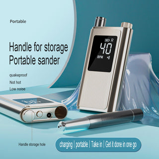 Nail Drill Portable - Grey Gold