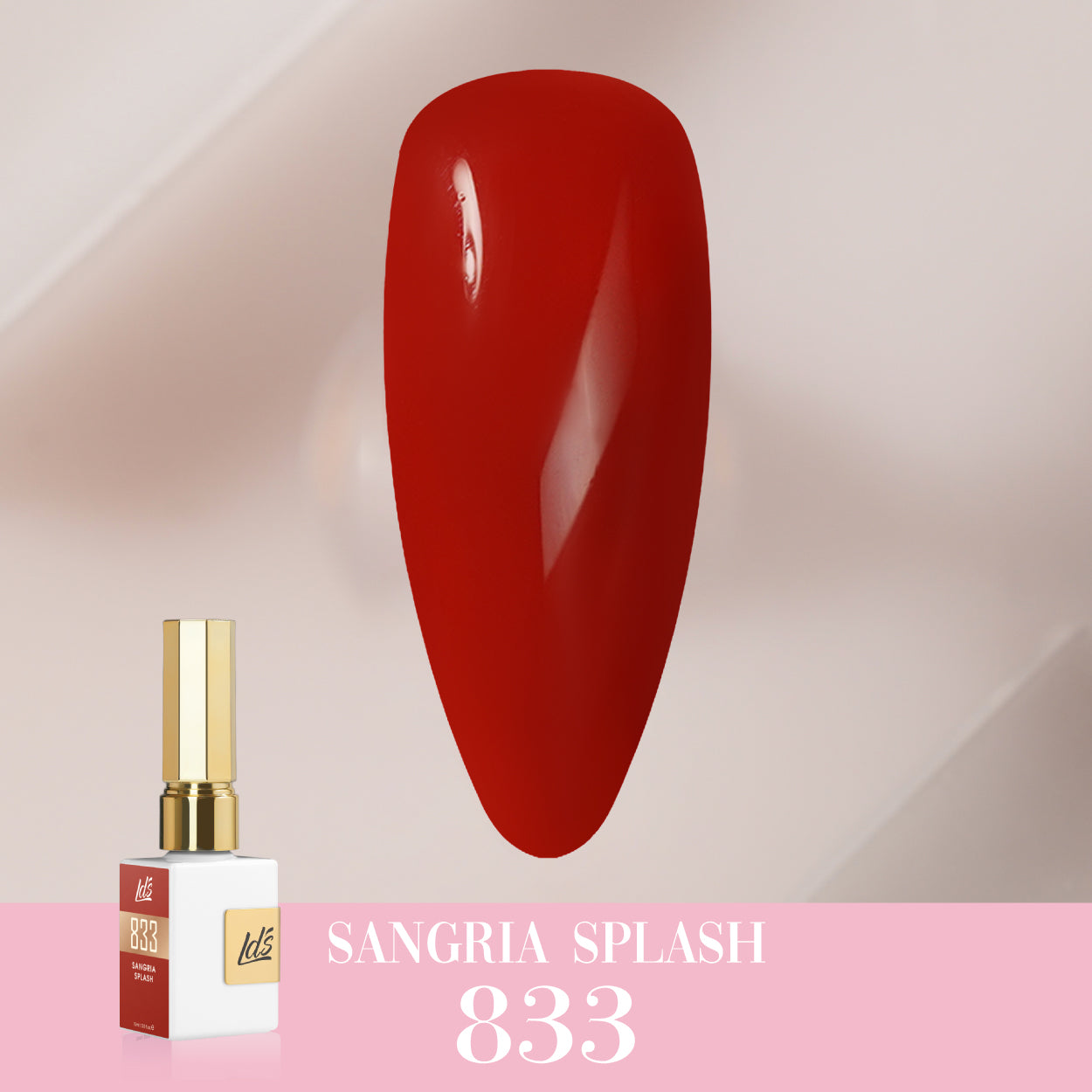 LDS Color Craze Collection - 833 Sangria Splash - Gel Polish 0.5oz