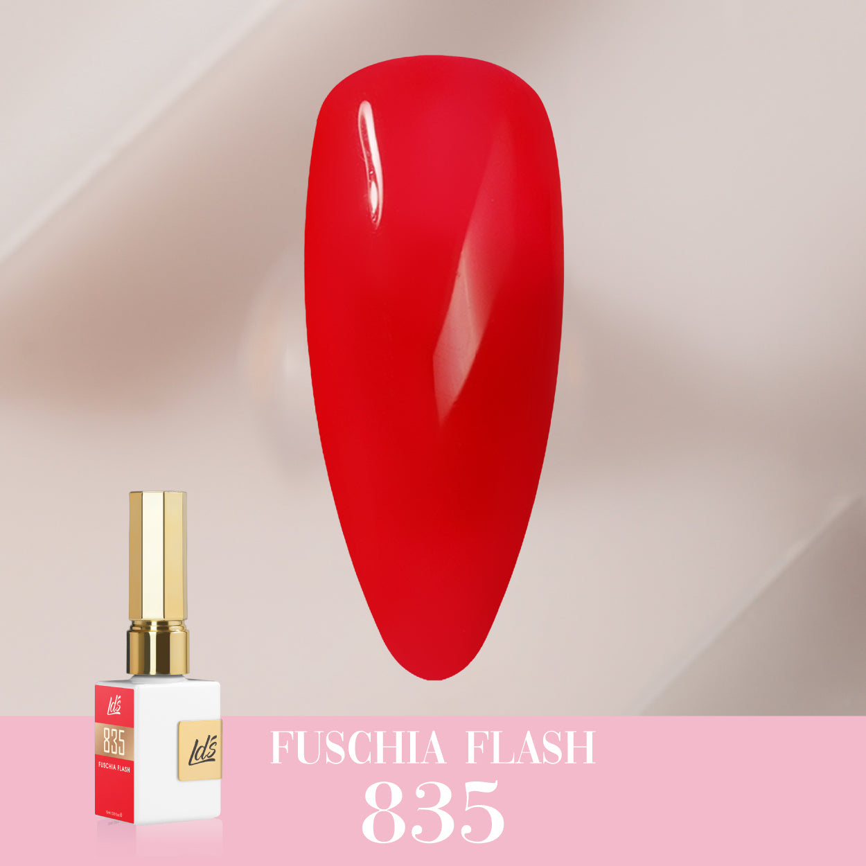 LDS Color Craze Collection - 835 Fuschia Flash - Gel Polish 0.5oz