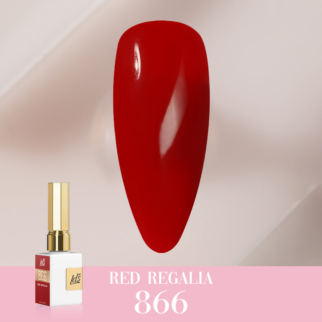 LDS Color Craze Collection - 866 Red Regalia - Gel Polish 0.5oz