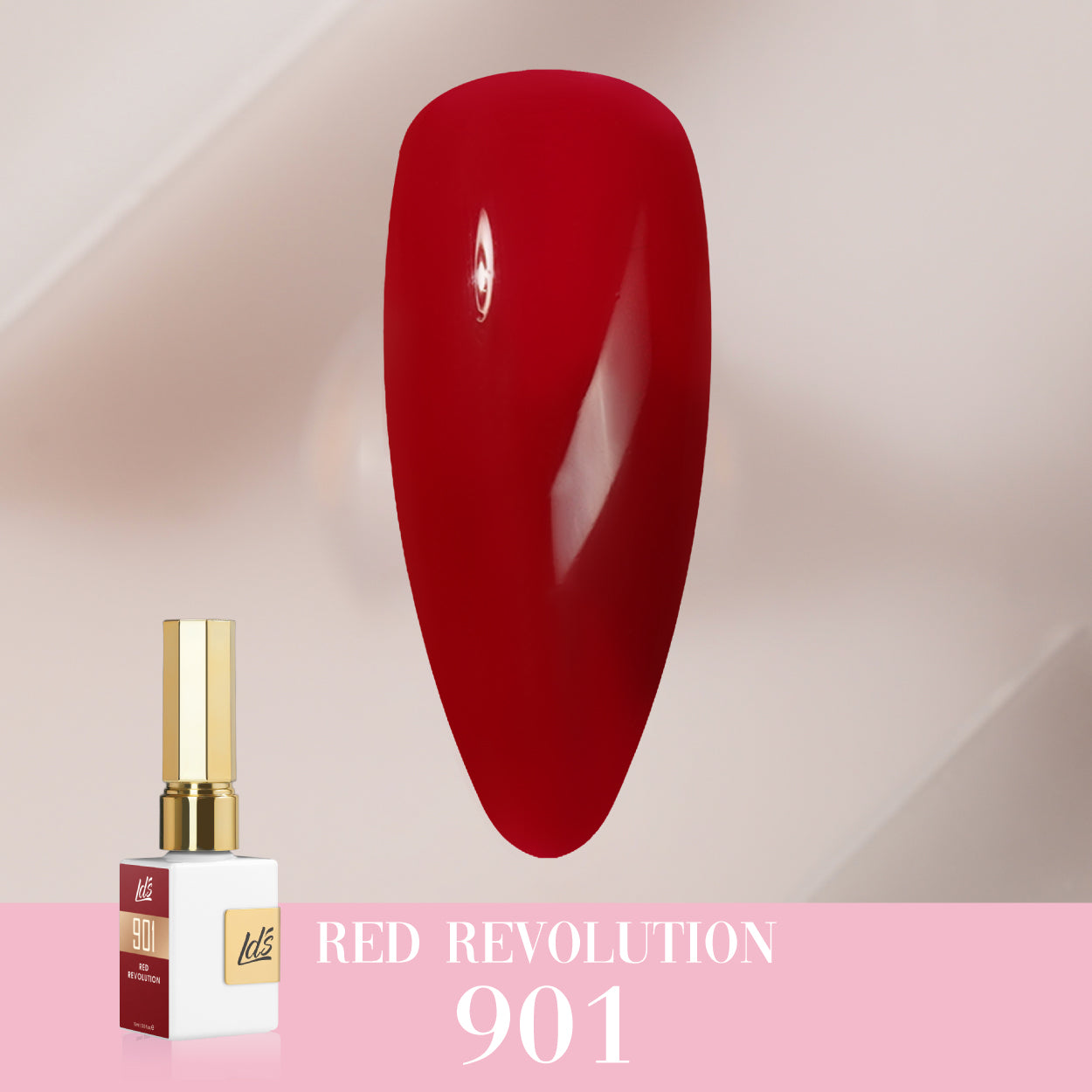 LDS Color Craze Collection - 901 Red Revolution - Gel Polish 0.5oz