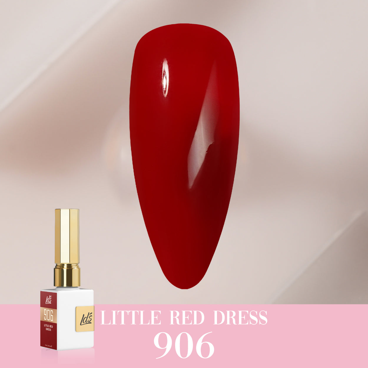 LDS Color Craze Collection - 906 Little Red Dress - Gel Polish 0.5oz