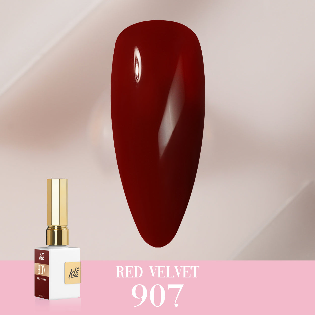 LDS Color Craze Collection - 907 Red Velvet - Gel Polish 0.5oz