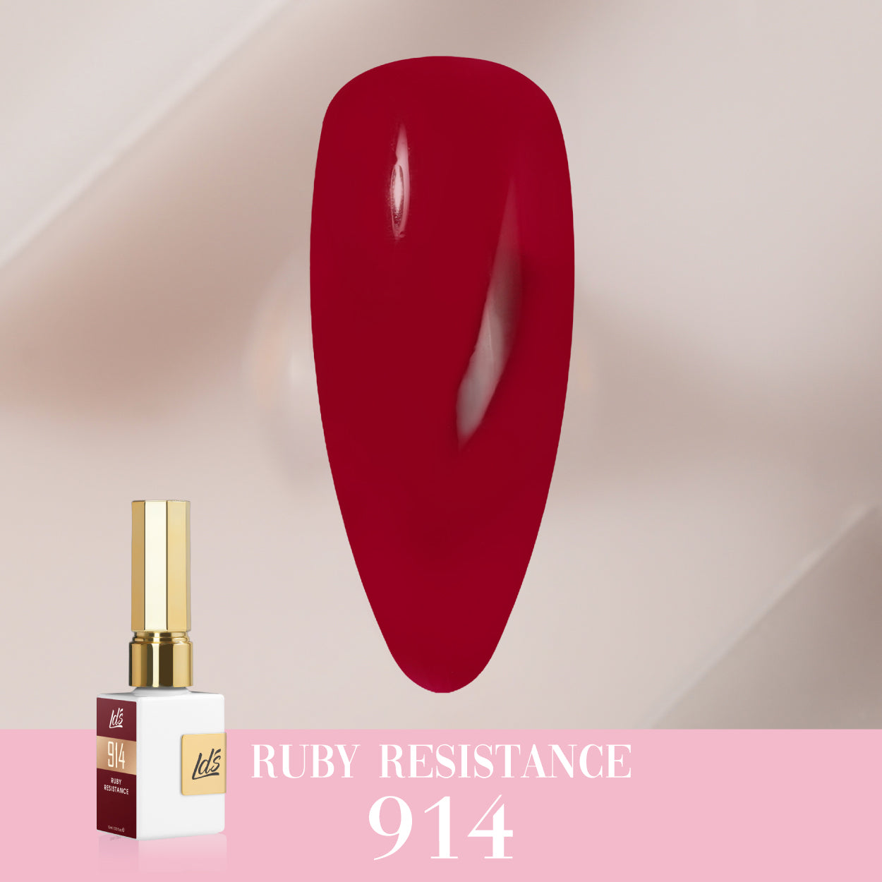 LDS Color Craze Collection - 914 Ruby Resistance - Gel Polish 0.5oz