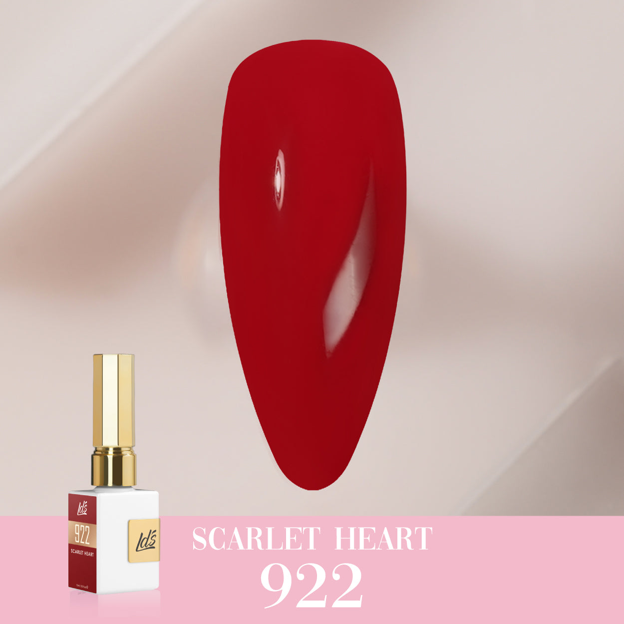 LDS Color Craze Collection - 922 Scarlet Heart - Gel Polish 0.5oz