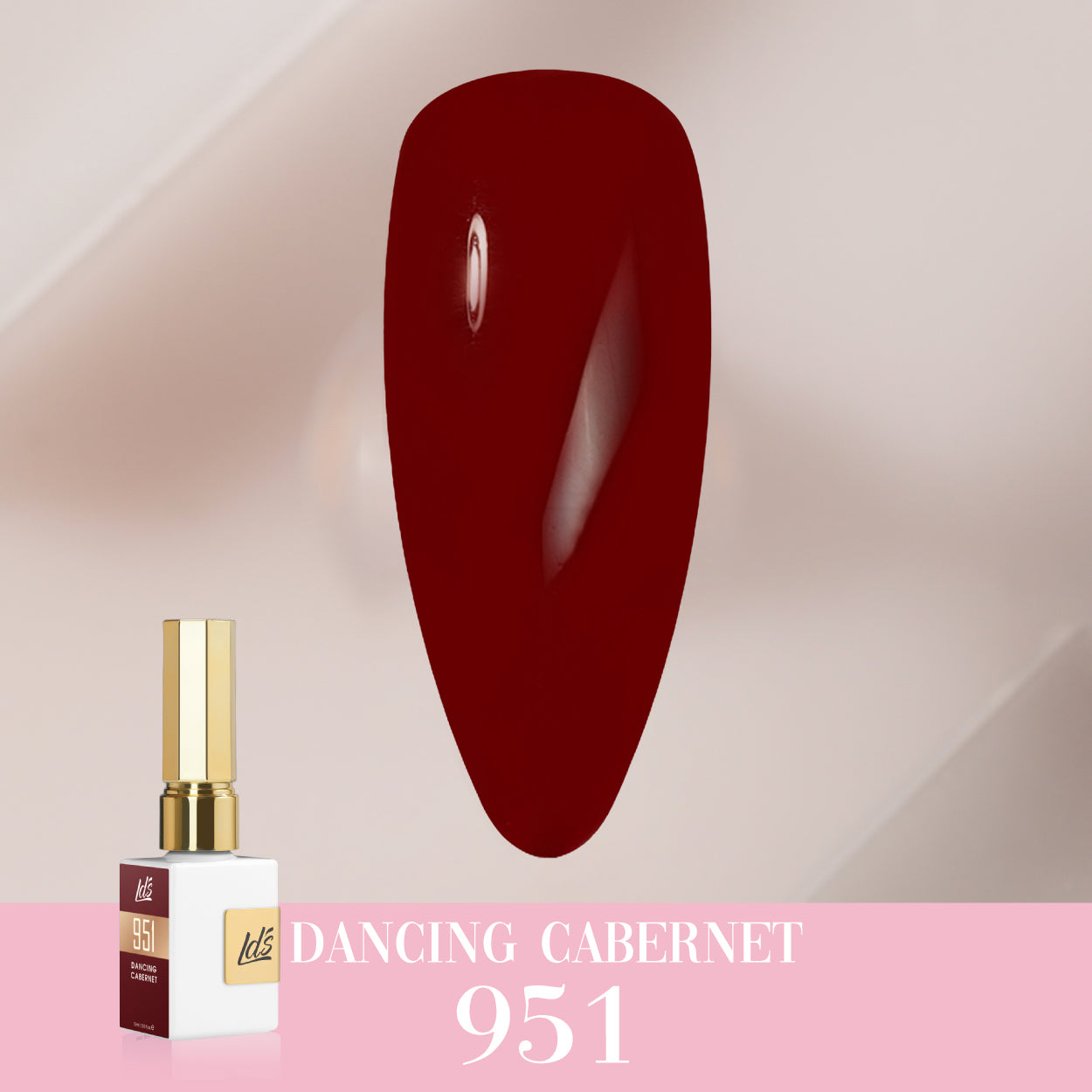 LDS Color Craze Collection - 951 Dancing Cabernet - Gel Polish 0.5oz