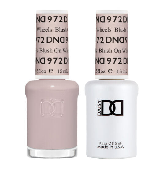 DND Gel Nail Polish Duo - 972 Blush On Wheels