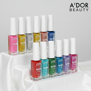 A'DOR Metallic Marble Ink - Set 12 Colors