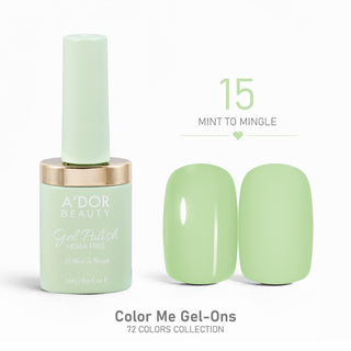 A'DOR HEMA-Free Gel Polish - 15 - Mint To Mingle - 0.4 oz - Color Me Gel-Ons Collection
