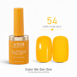 A'DOR HEMA-Free Gel Polish - 54 - Corn to Be Wild - 0.4 oz - Color Me Gel-Ons Collection