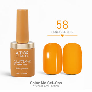 A'DOR HEMA-Free Gel Polish - 58 - Honey Bee Mine - 0.4 oz - Color Me Gel-Ons Collection