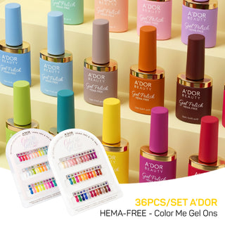 A'DOR - HEMA-Free Set 36 Colors Gel Polish