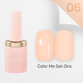 A'DOR HEMA-Free Gel Polish - 06 - Apri-cute - 0.4 oz - Color Me Gel-Ons Collection