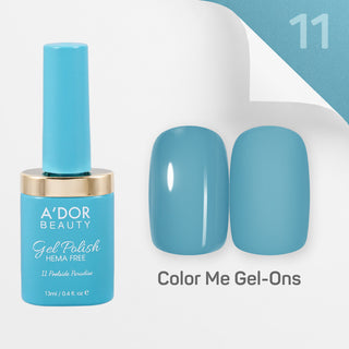 A'DOR HEMA-Free Gel Polish - 11 - Poolside Paradise - 0.4 oz - Color Me Gel-Ons Collection
