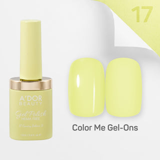 A'DOR HEMA-Free Gel Polish - 17 - Canary Believe It - 0.4 oz - Color Me Gel-Ons Collection