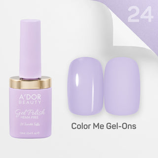 A'DOR HEMA-Free Gel Polish - 24 - Twinkle Taffy - 0.4 oz - Color Me Gel-Ons Collection