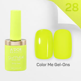 A'DOR HEMA-Free Gel Polish - 28 - Zap-tastic - 0.4 oz - Color Me Gel-Ons Collection