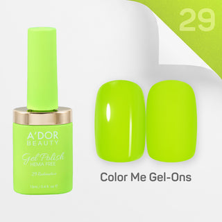 A'DOR HEMA-Free Gel Polish - 29 - Radioactive - 0.4 oz - Color Me Gel-Ons Collection