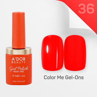 A'DOR HEMA-Free Gel Polish - 36 - Saffron-tastic - 0.4 oz - Color Me Gel-Ons Collection