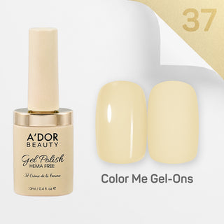 A'DOR HEMA-Free Gel Polish - 37 - Crème de la Femme - 0.4 oz - Color Me Gel-Ons Collection