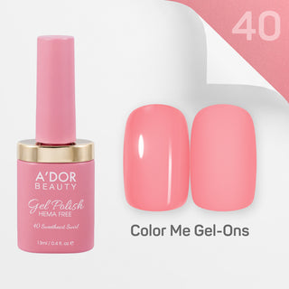 A'DOR HEMA-Free Gel Polish - 40 - Sweetheart Swirl - 0.4 oz - Color Me Gel-Ons Collection