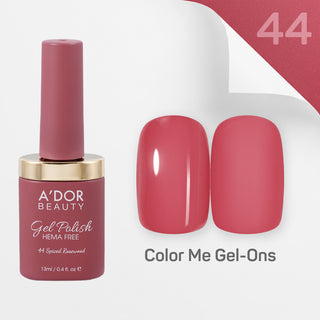 A'DOR HEMA-Free Gel Polish - 44 - Spiced Rosewood - 0.4 oz - Color Me Gel-Ons Collection