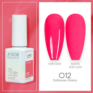 A'DOR HEMA-Free Gel Polish - 012 - Dollhouse Drama - 0.6 oz