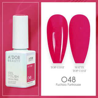 A'DOR HEMA-Free Gel Polish - 048 - Fuchsia Funhouse - 0.6 oz