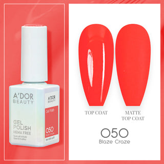 A'DOR HEMA-Free Gel Polish - 050 - Blaze Craze - 0.6 oz