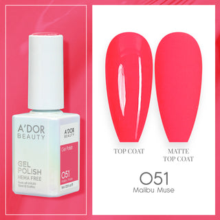 A'DOR HEMA-Free Gel Polish - 051 - Malibu Muse - 0.6 oz