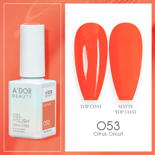 A'DOR HEMA-Free Gel Polish - 053 - Citrus Circuit - 0.6 oz