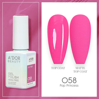 A'DOR HEMA-Free Gel Polish - 058 - Pop Princess - 0.6 oz