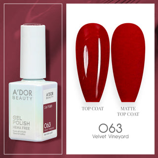 A'DOR HEMA-Free Gel Polish - 063 - Velvet Vineyard - 0.6 oz